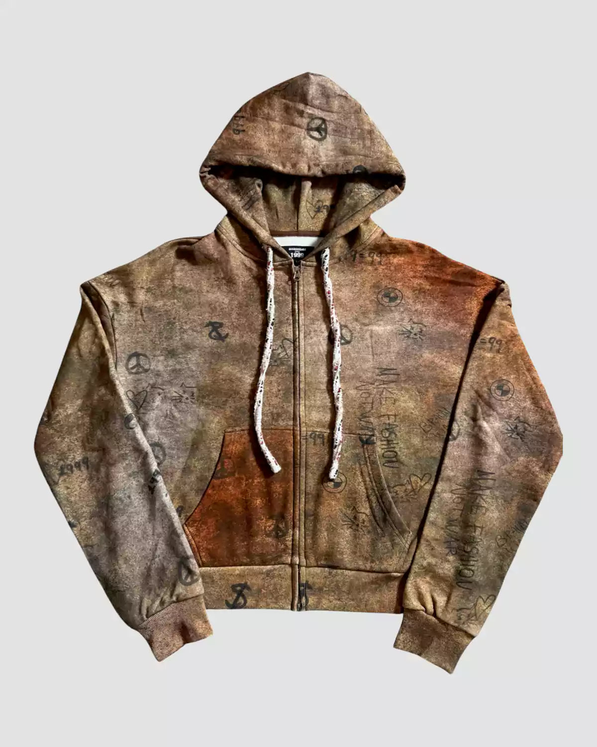 Brainwashed Graffiti Hoodie Tweed