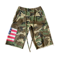 Brainwashed Americana Pleated Rhinestone Shorts