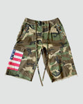 Brainwashed Americana Pleated Rhinestone Shorts