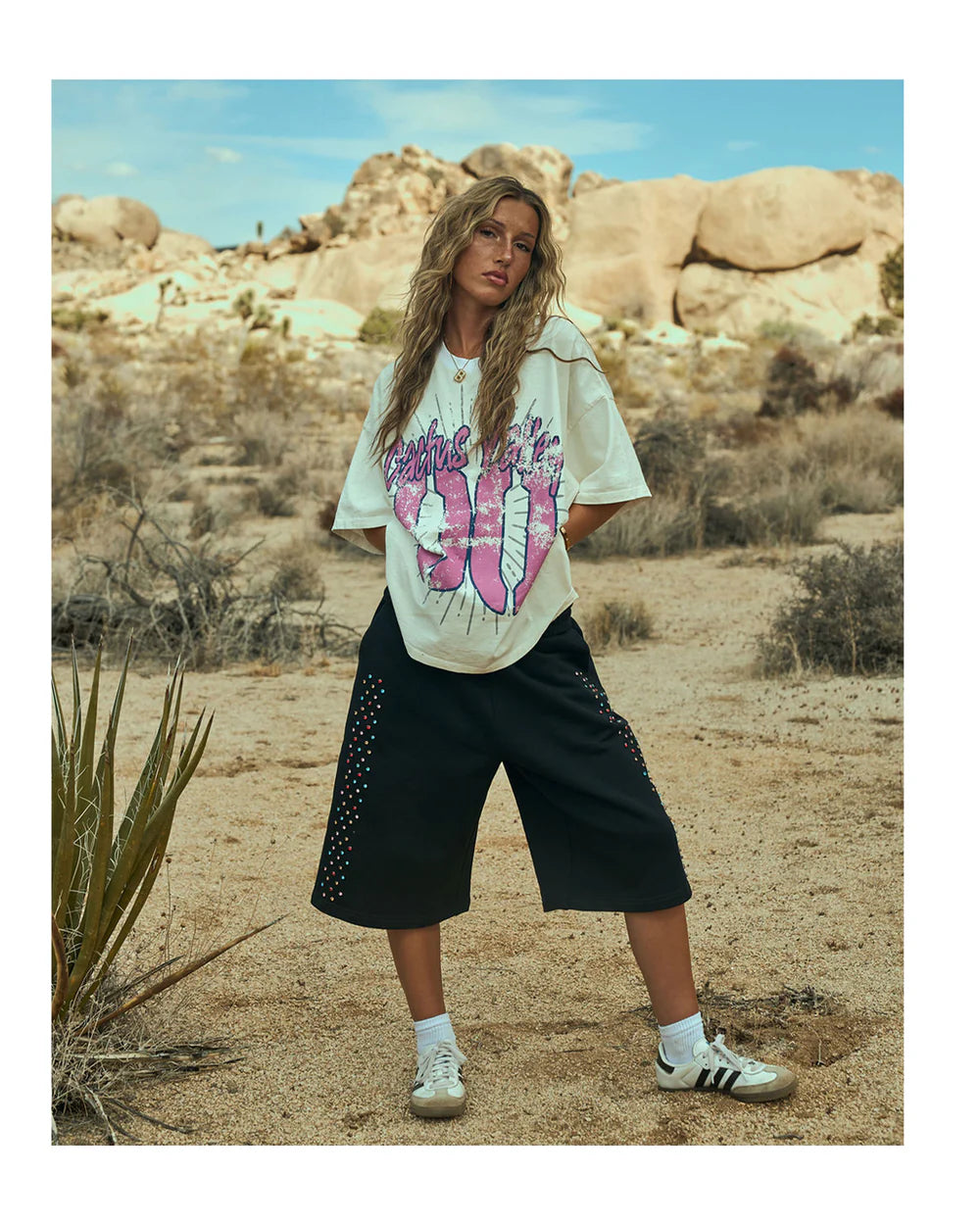 Cactus Valley Crystal Cactus Sweatshort