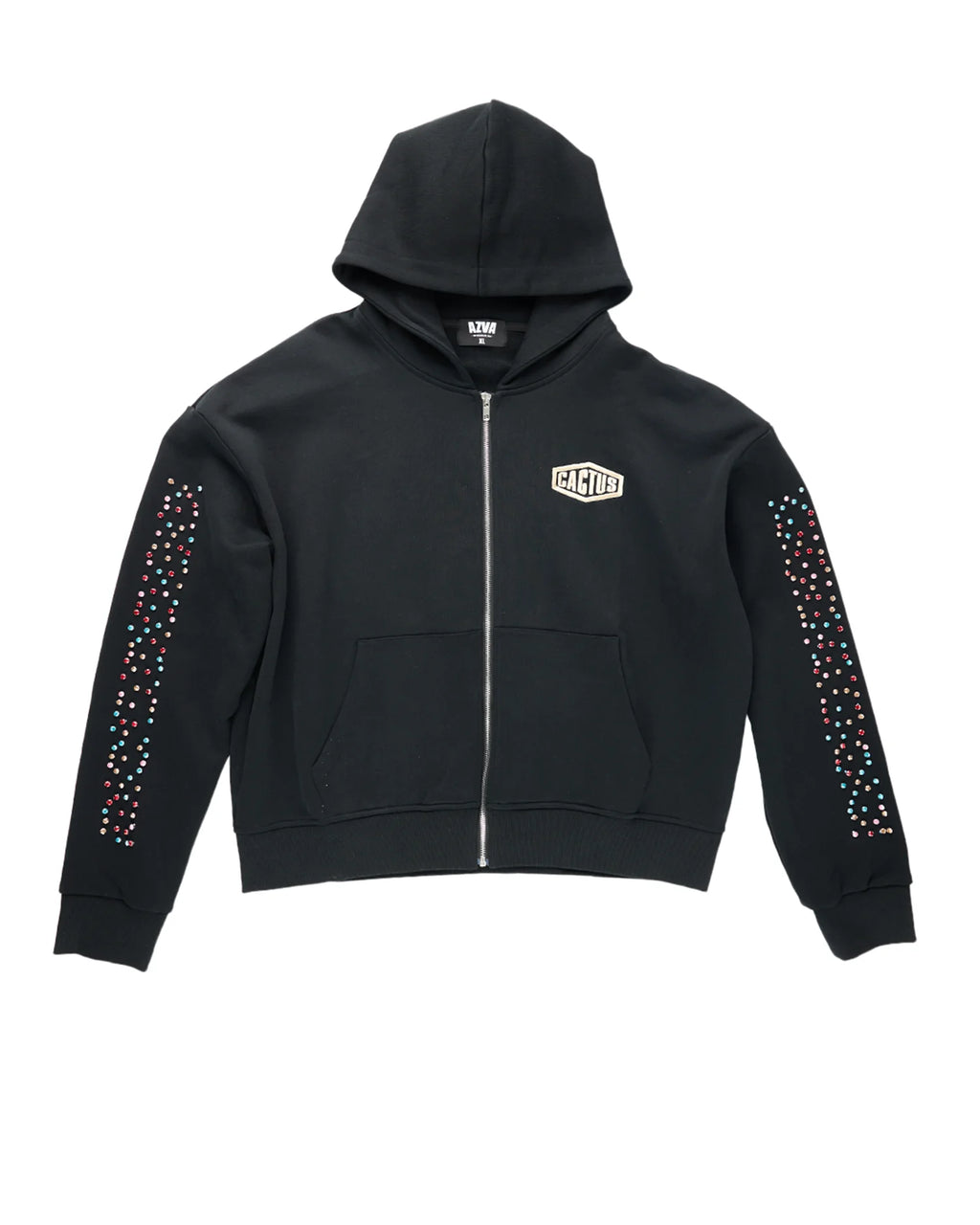 Cactus Valley Crystal Cactus Zip-Up Hoodie