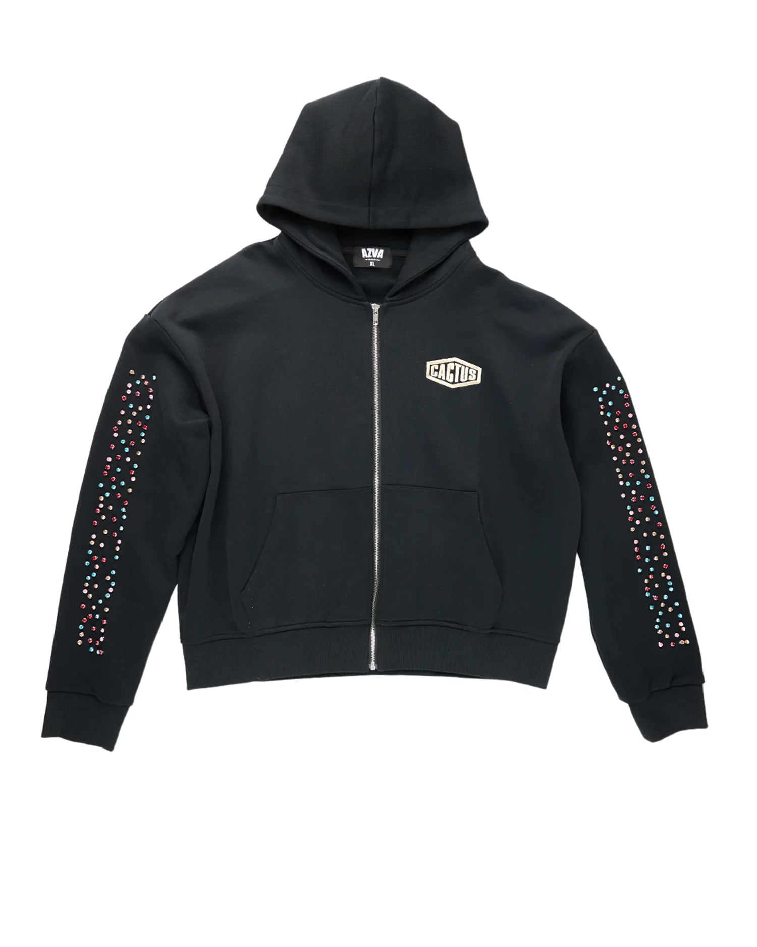 Cactus Valley Crystal Cactus Zip-Up Hoodie