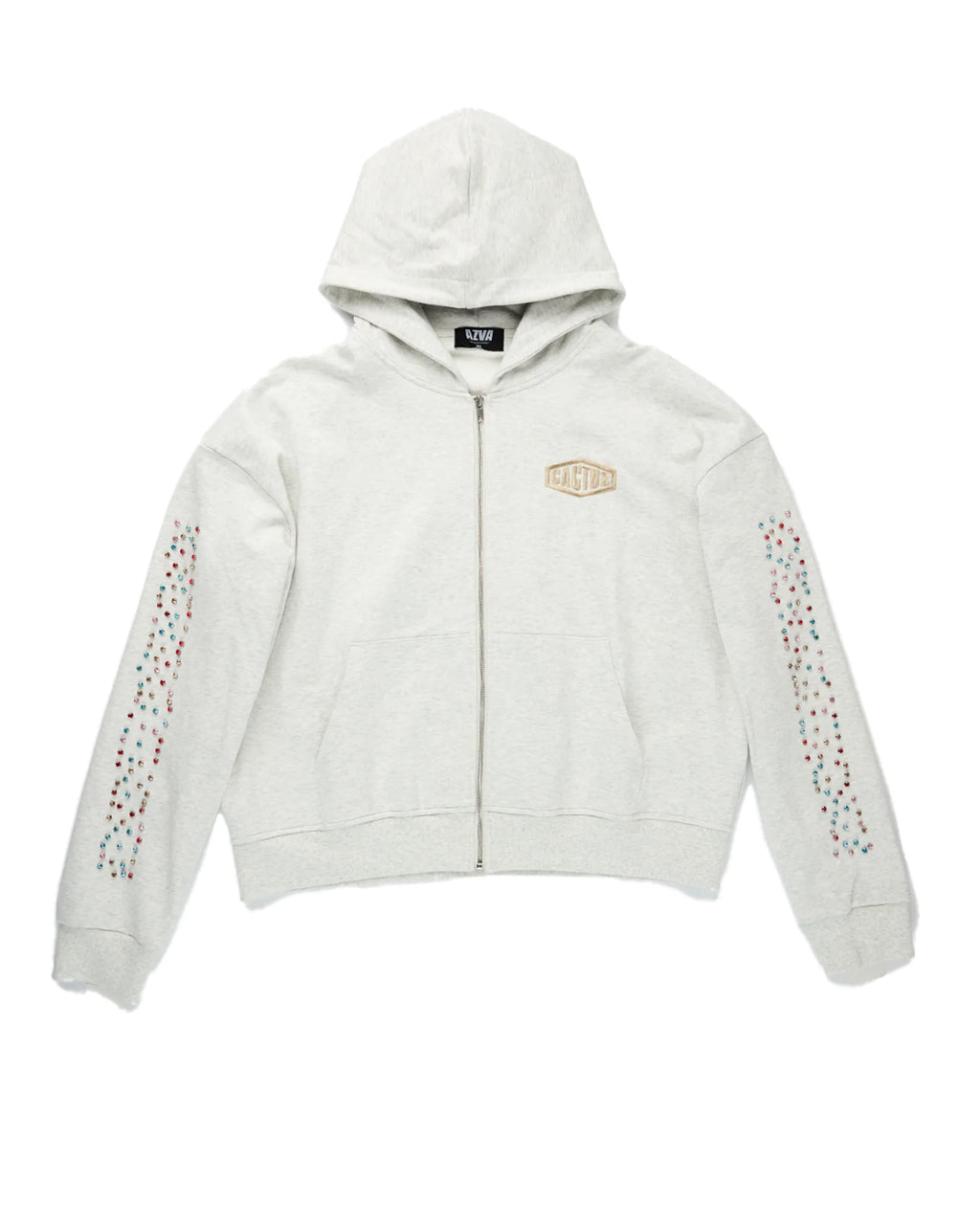 Cactus Valley Crystal Cactus Zip-Up Hoodie
