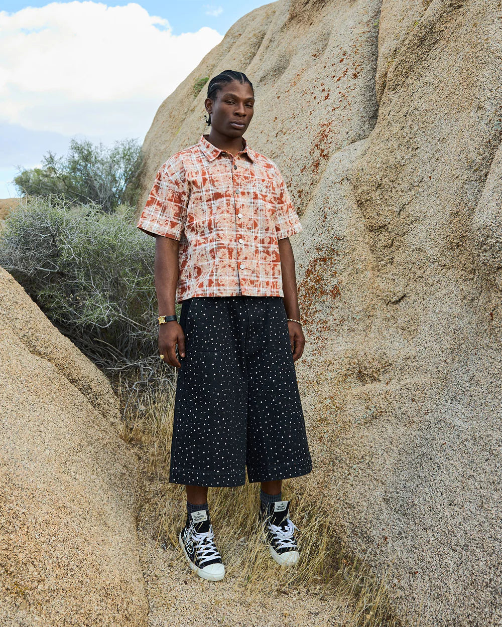 Cactus Valley Midnight Geode Jorts