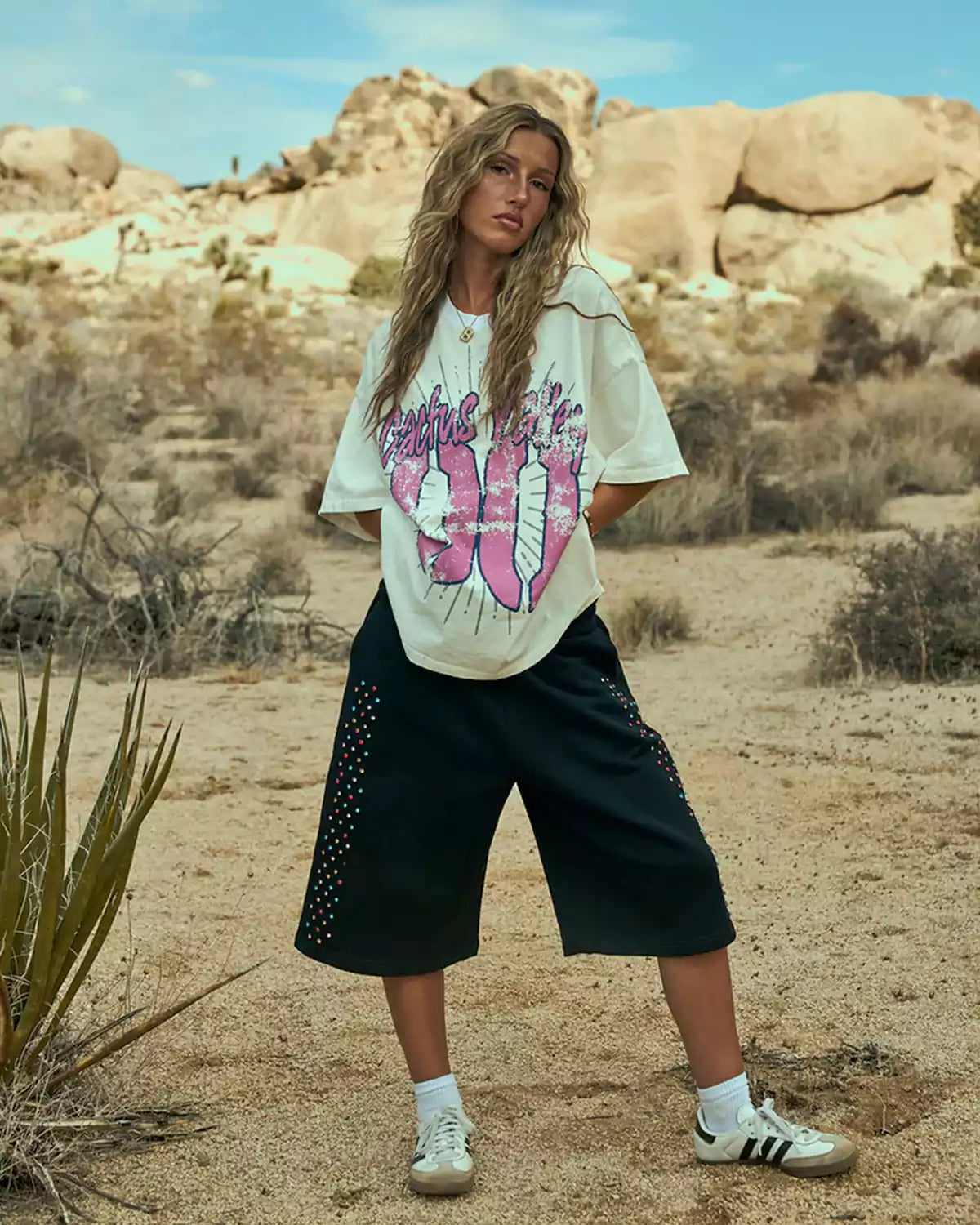 Cactus Valley Crystal Cactus Sweatshort