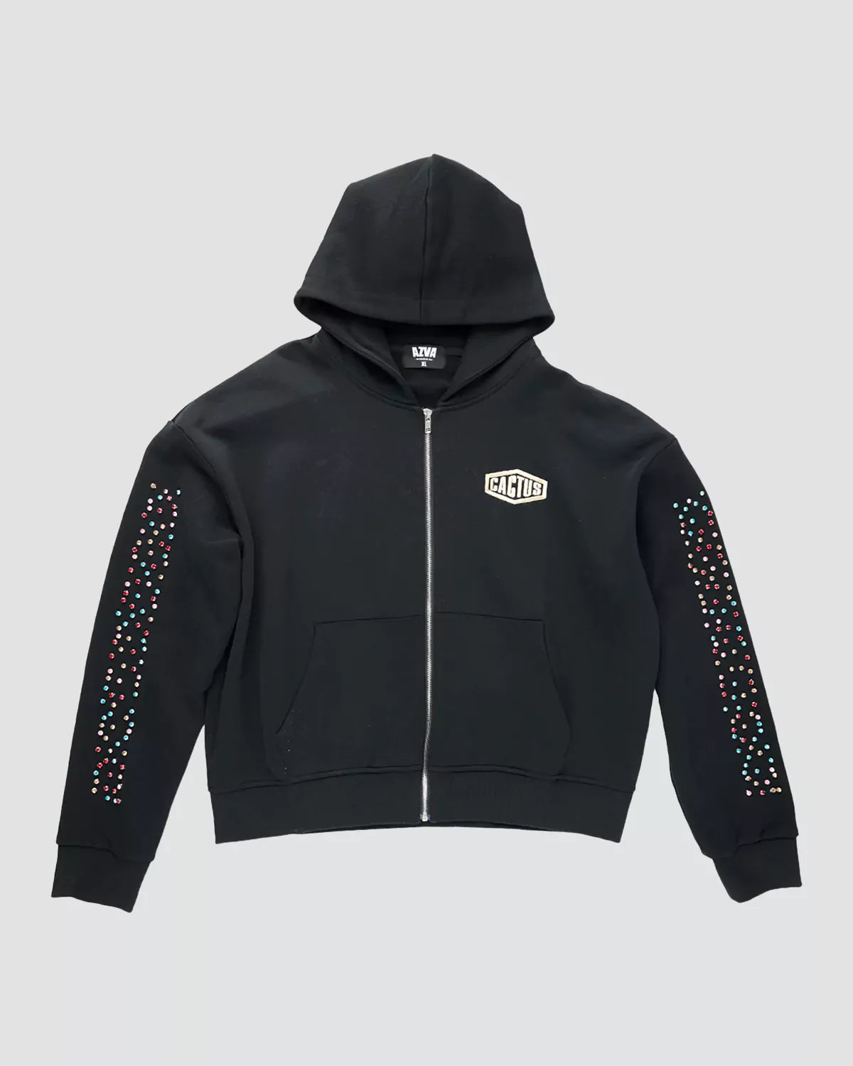 Cactus Valley Crystal Cactus Zip-Up Hoodie