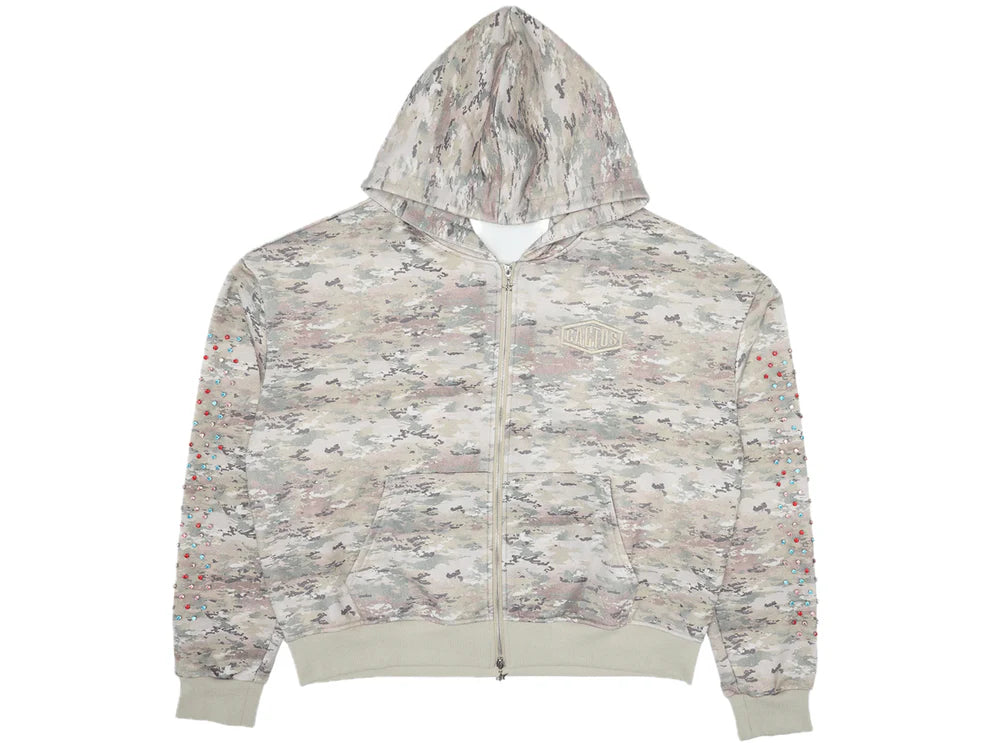 Cactus Valley Crystal Cactus Zip-Up Hoodie