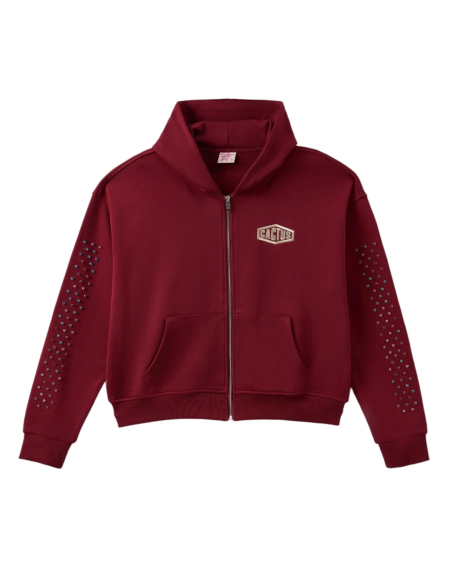Cactus Valley Crystal Cactus Zip-Up Hoodie