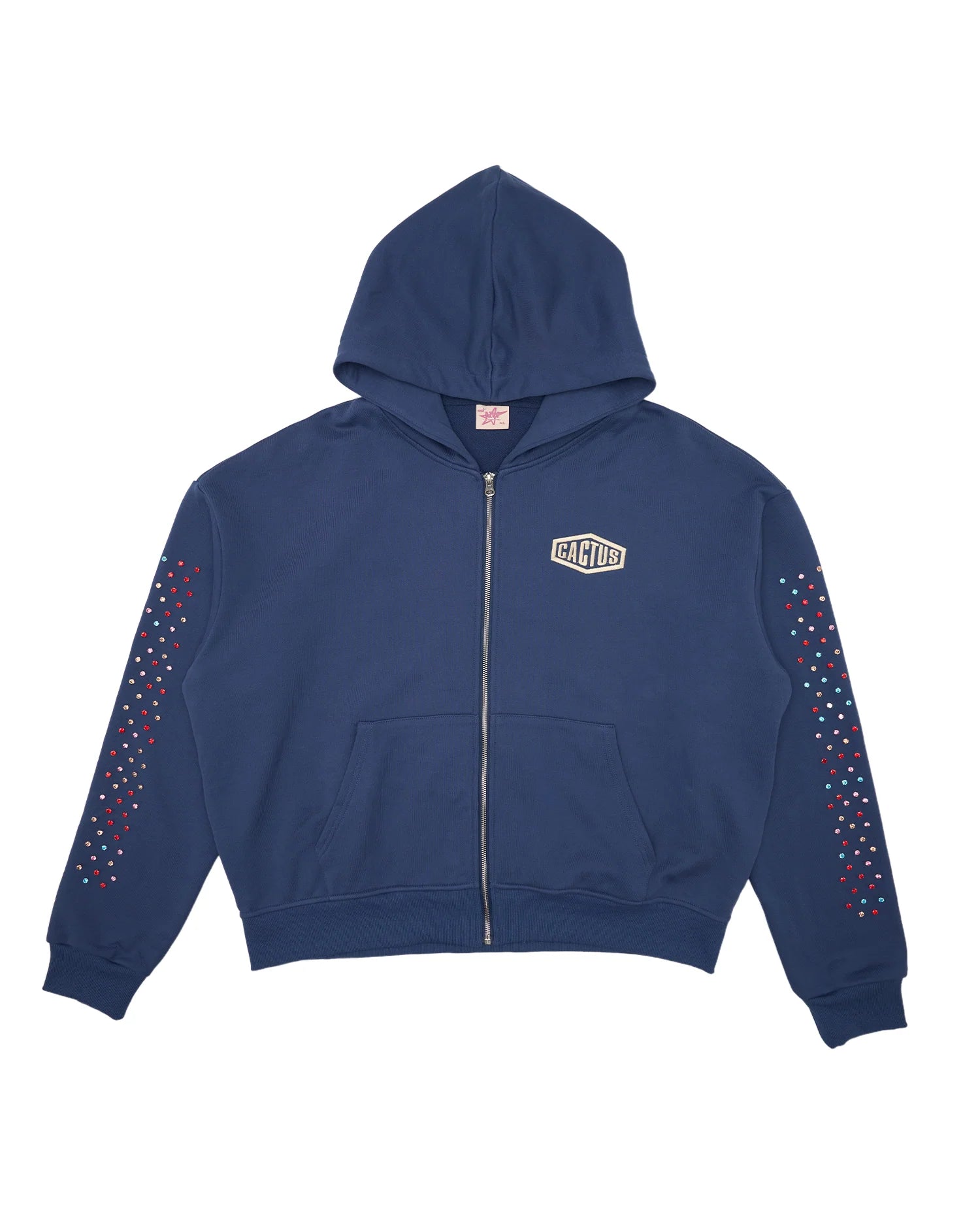 Cactus Valley Crystal Cactus Zip-Up Hoodie