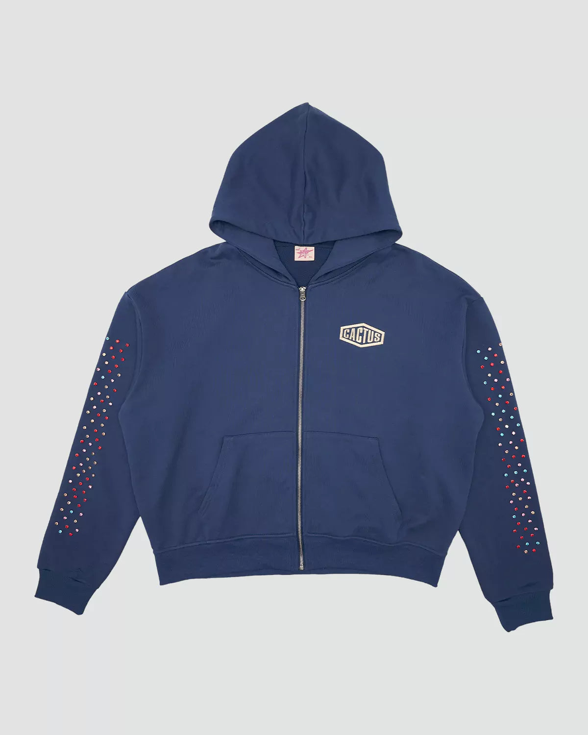 Cactus Valley Crystal Cactus Zip-Up Hoodie