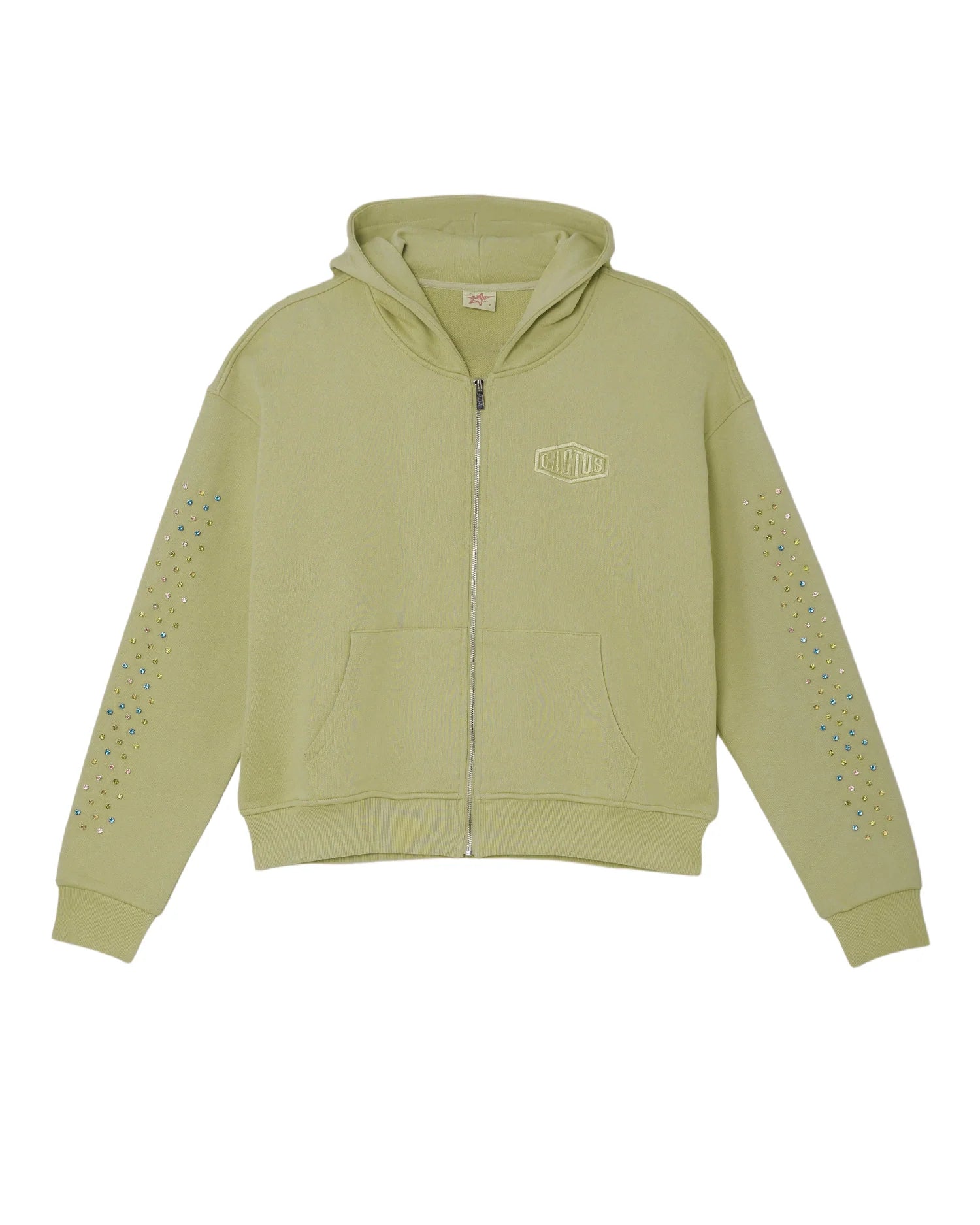 Cactus Valley Crystal Cactus Zip-Up Hoodie