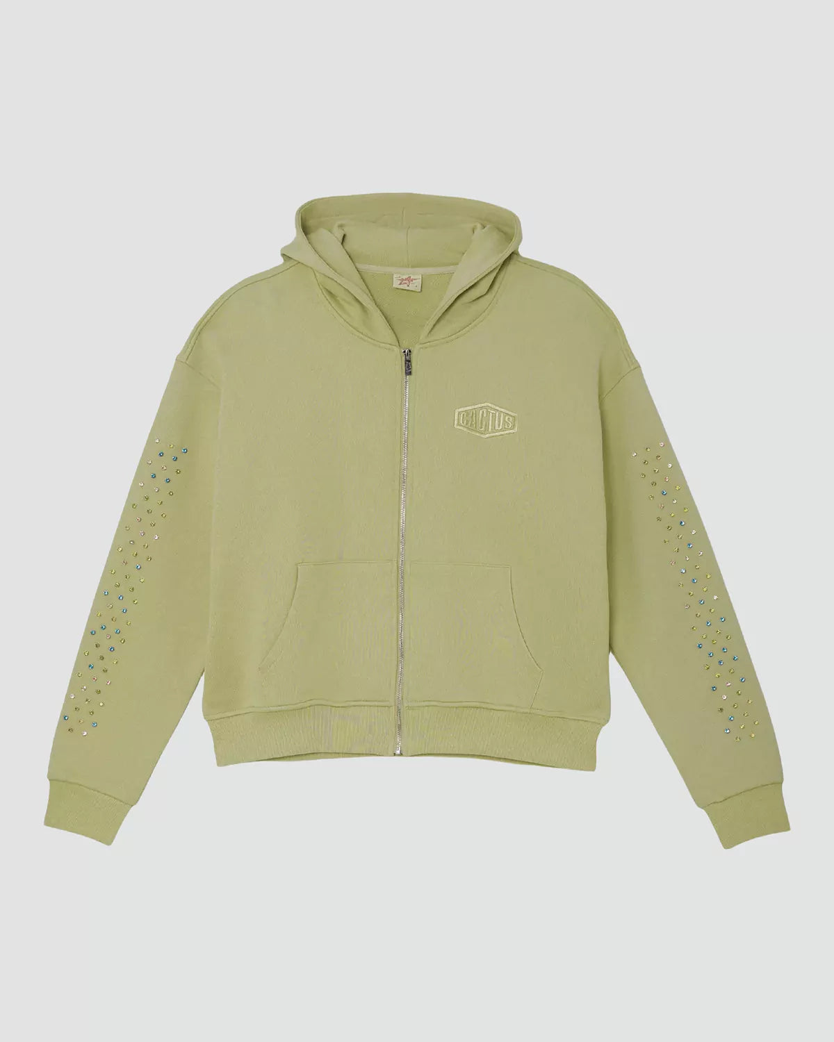 Cactus Valley Crystal Cactus Zip-Up Hoodie