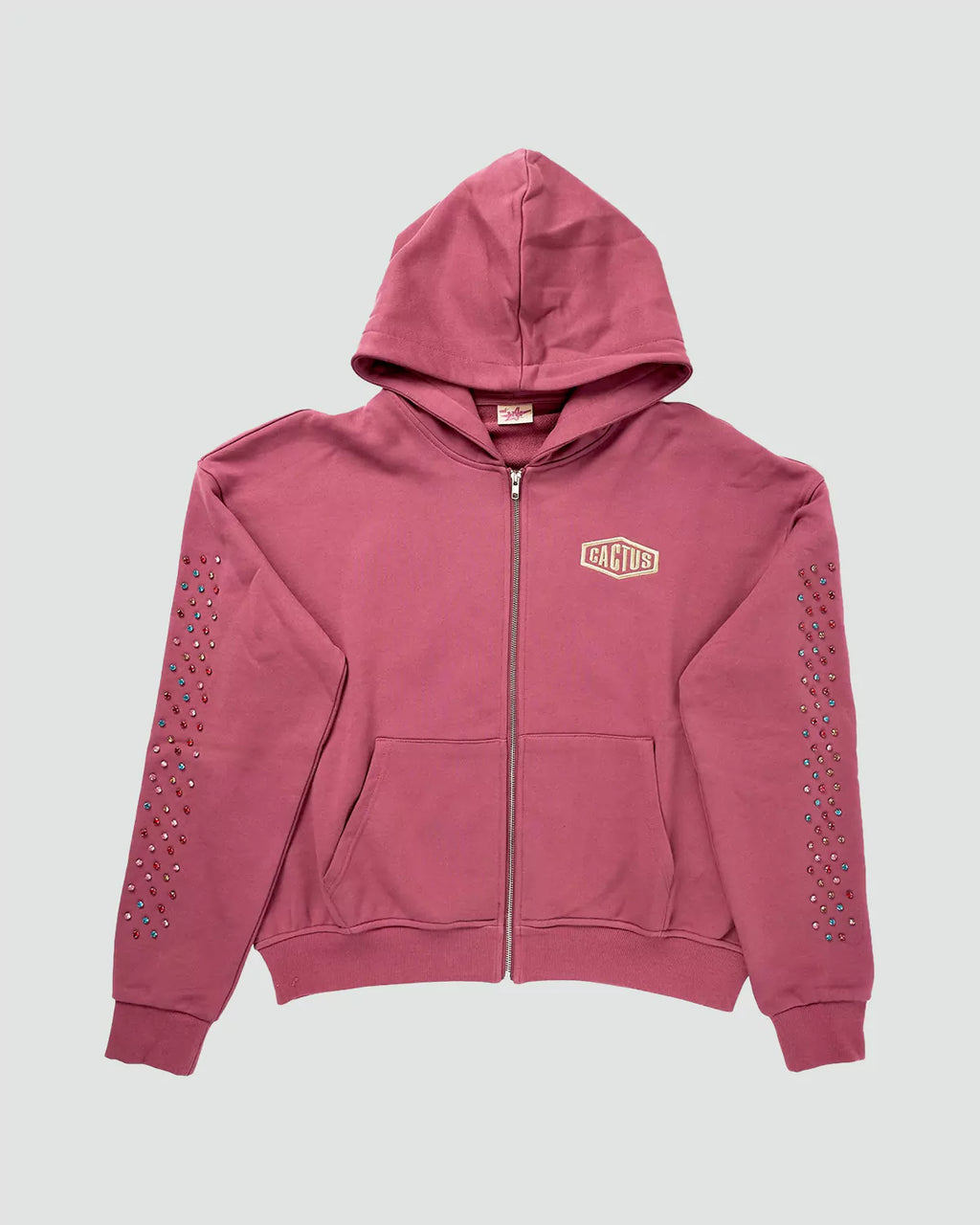 Cactus Valley Crystal Cactus Zip-Up Hoodie