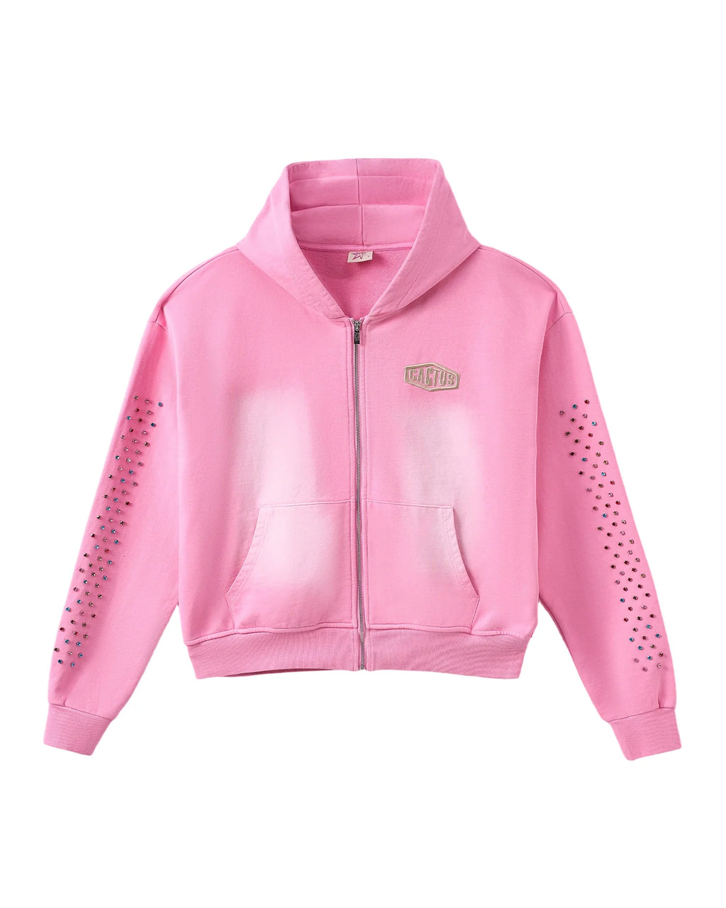 Cactus Valley Crystal Cactus Zip-Up Hoodie