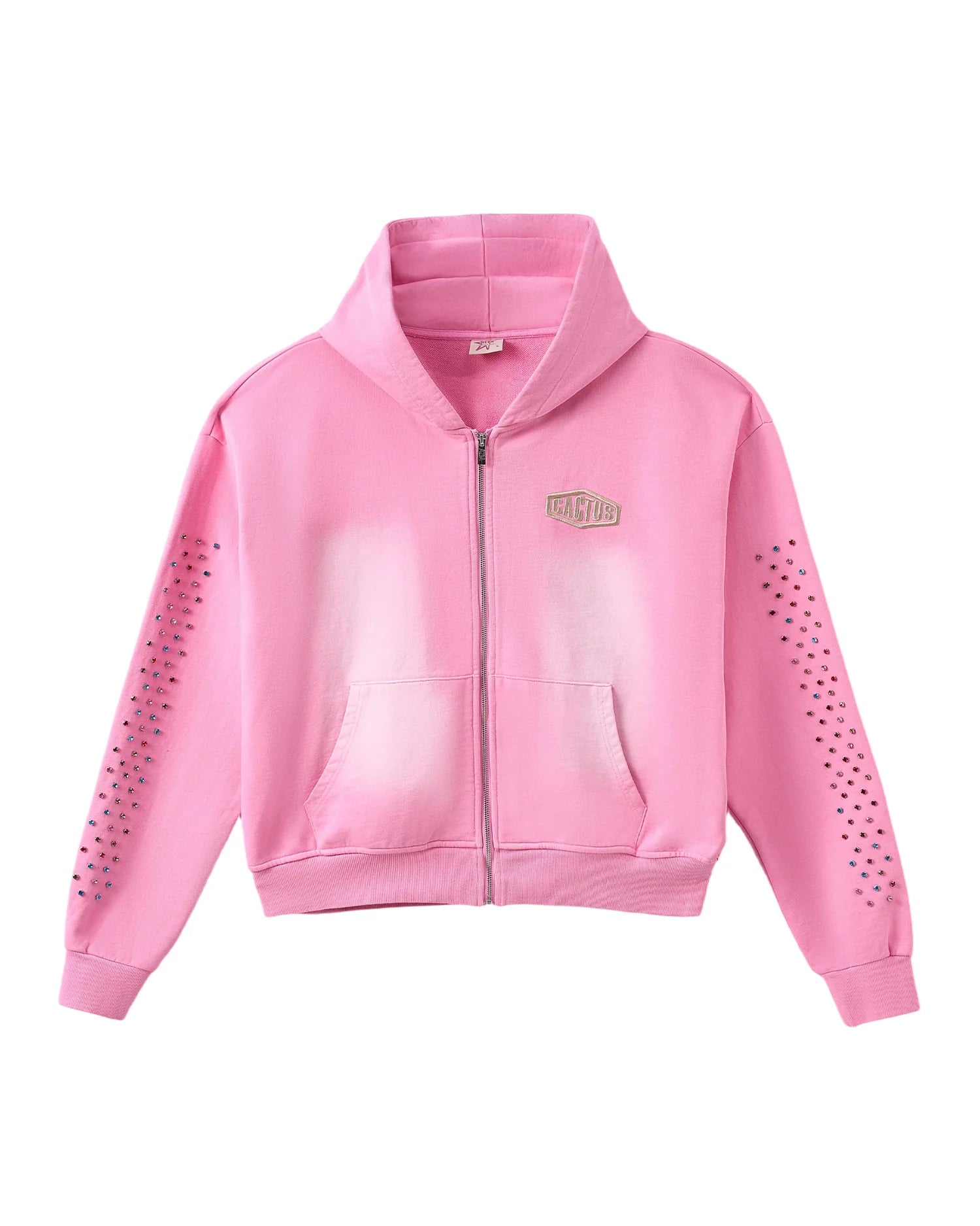 Cactus Valley Crystal Cactus Zip-Up Hoodie