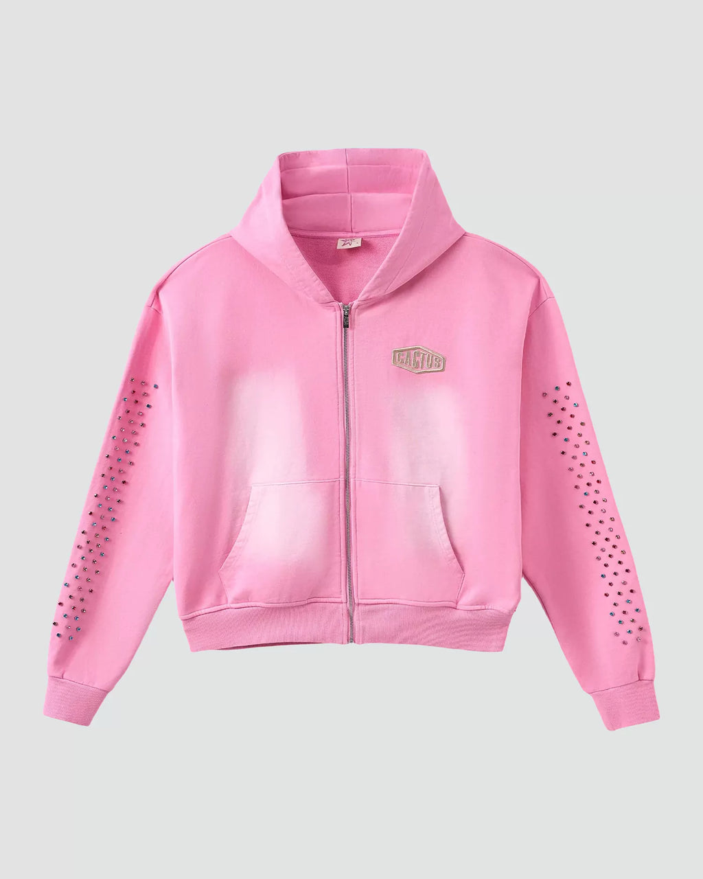 Cactus Valley Crystal Cactus Zip-Up Hoodie