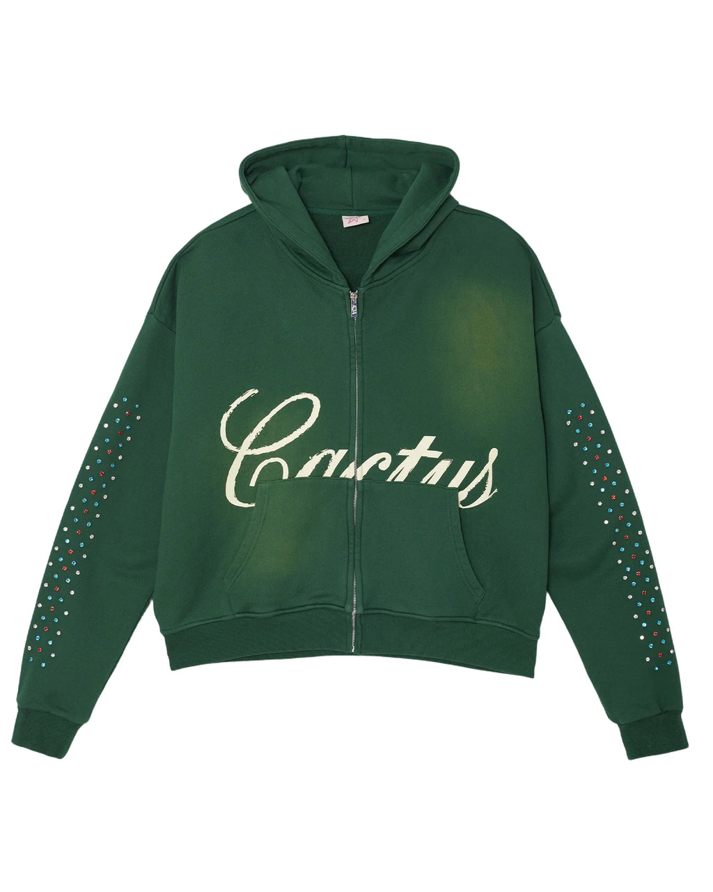 Cactus Valley Hidden Crystal Zip-Up Hoodie