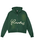Cactus Valley Hidden Crystal Zip-Up Hoodie