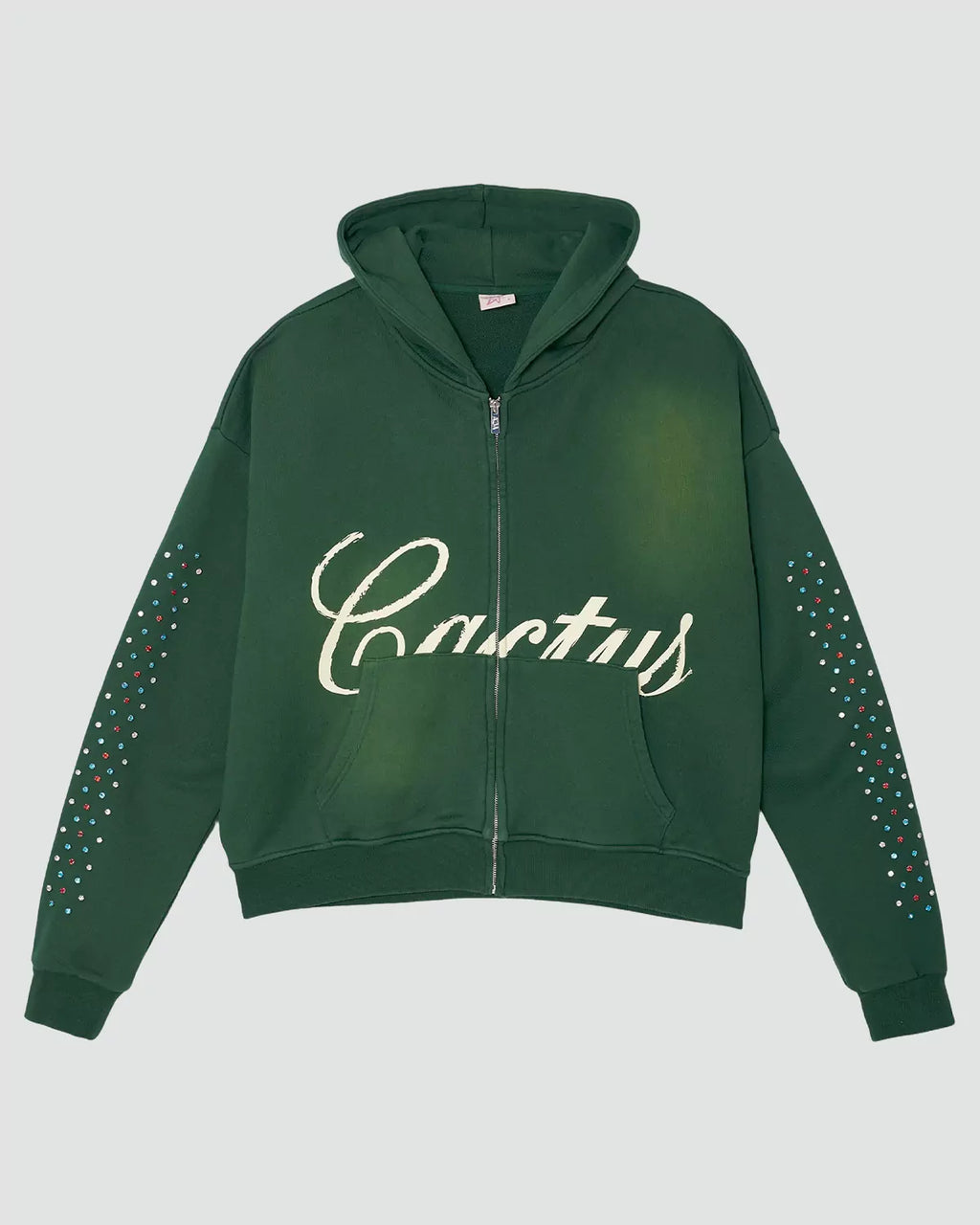 Cactus Valley Hidden Crystal Zip-Up Hoodie