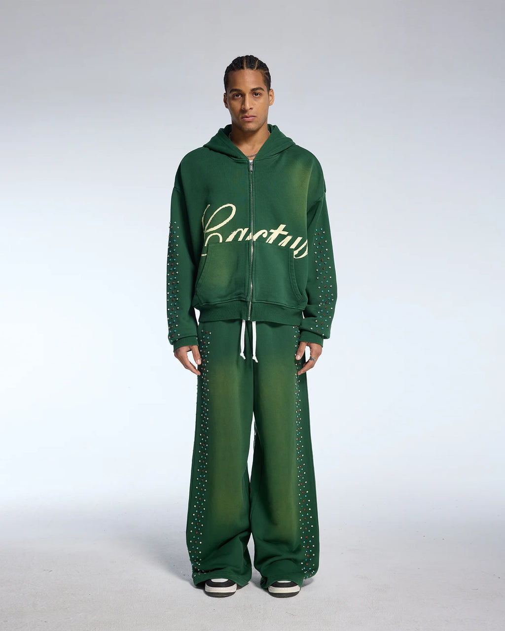 Cactus Valley Hidden Crystal Zip-Up Hoodie