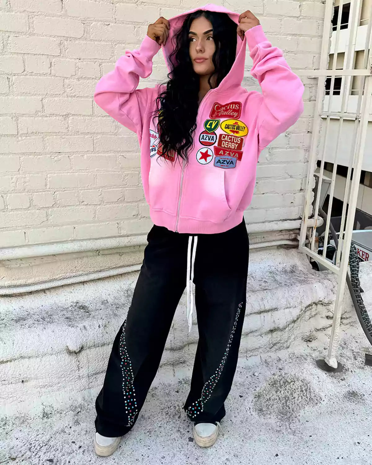 Cactus Valley Rest Stop Zip-Up Hoodie