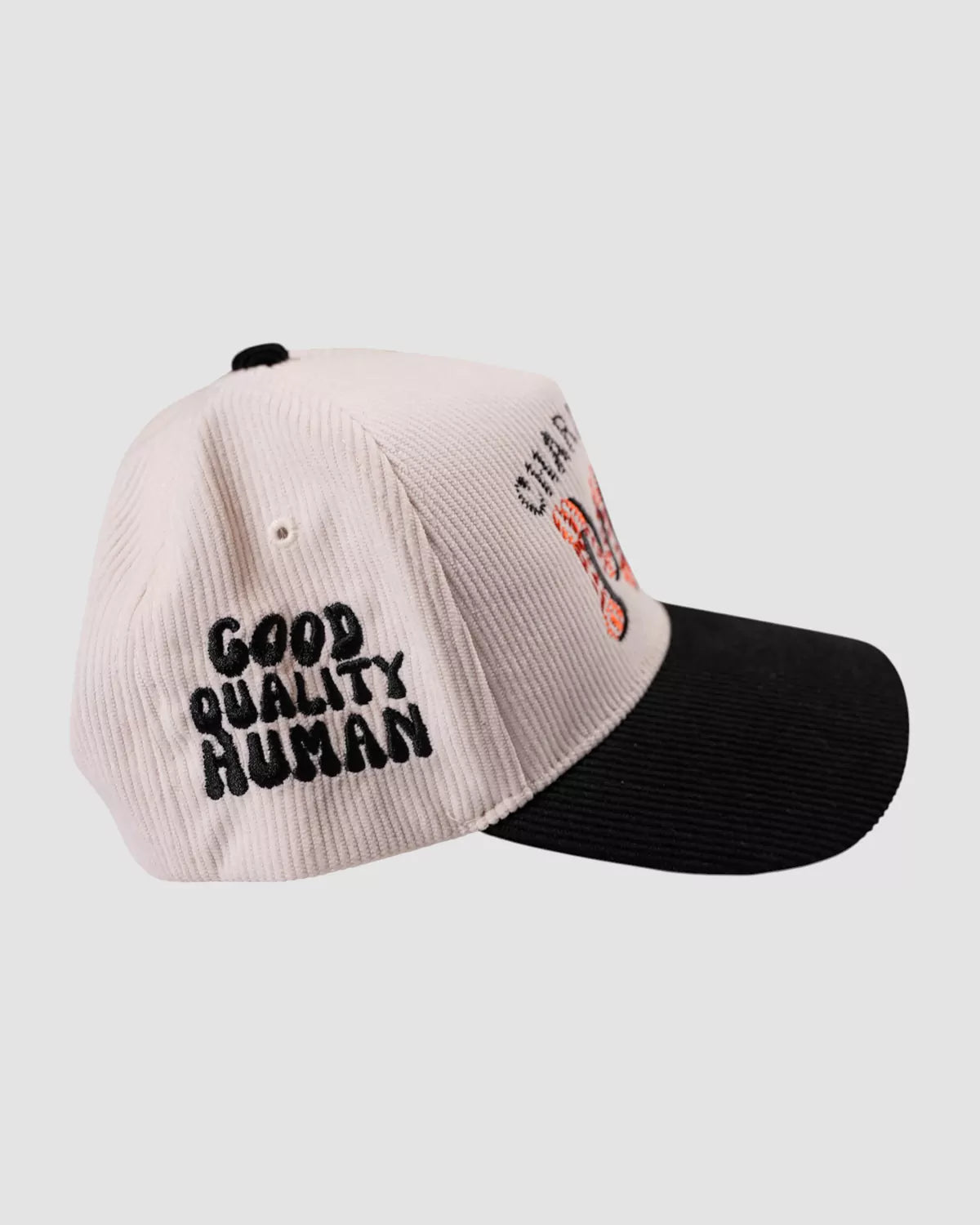 Charm City MD x Good Quality Human Hat Structured Corduroy Black/Natural