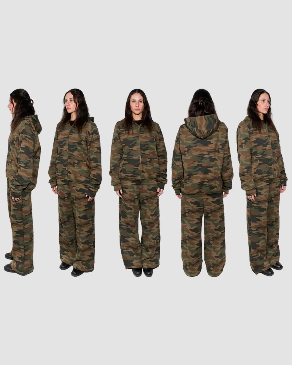 Military Camouflage Zip-Up