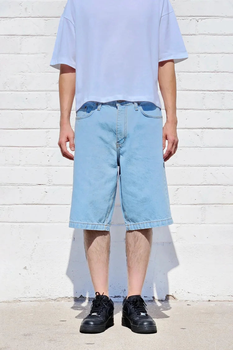 Neo Blue Baggy Carpenter Jorts