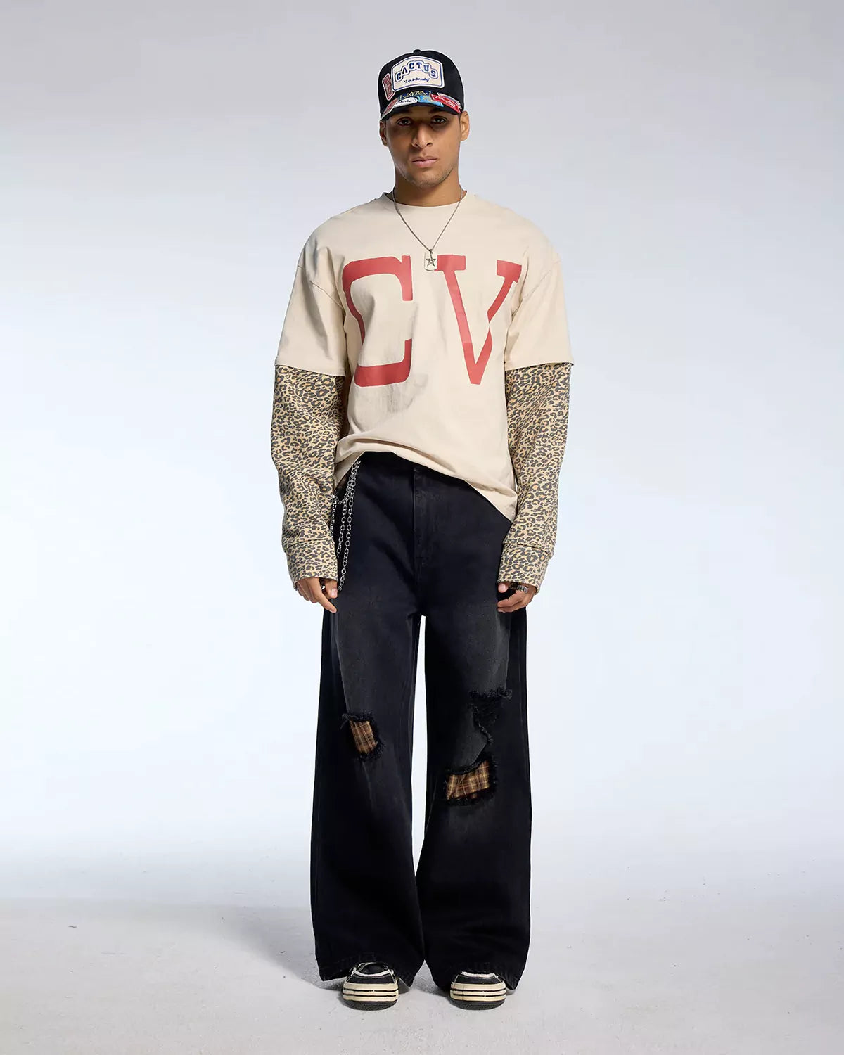 CV Leopard Long Sleeve Tee