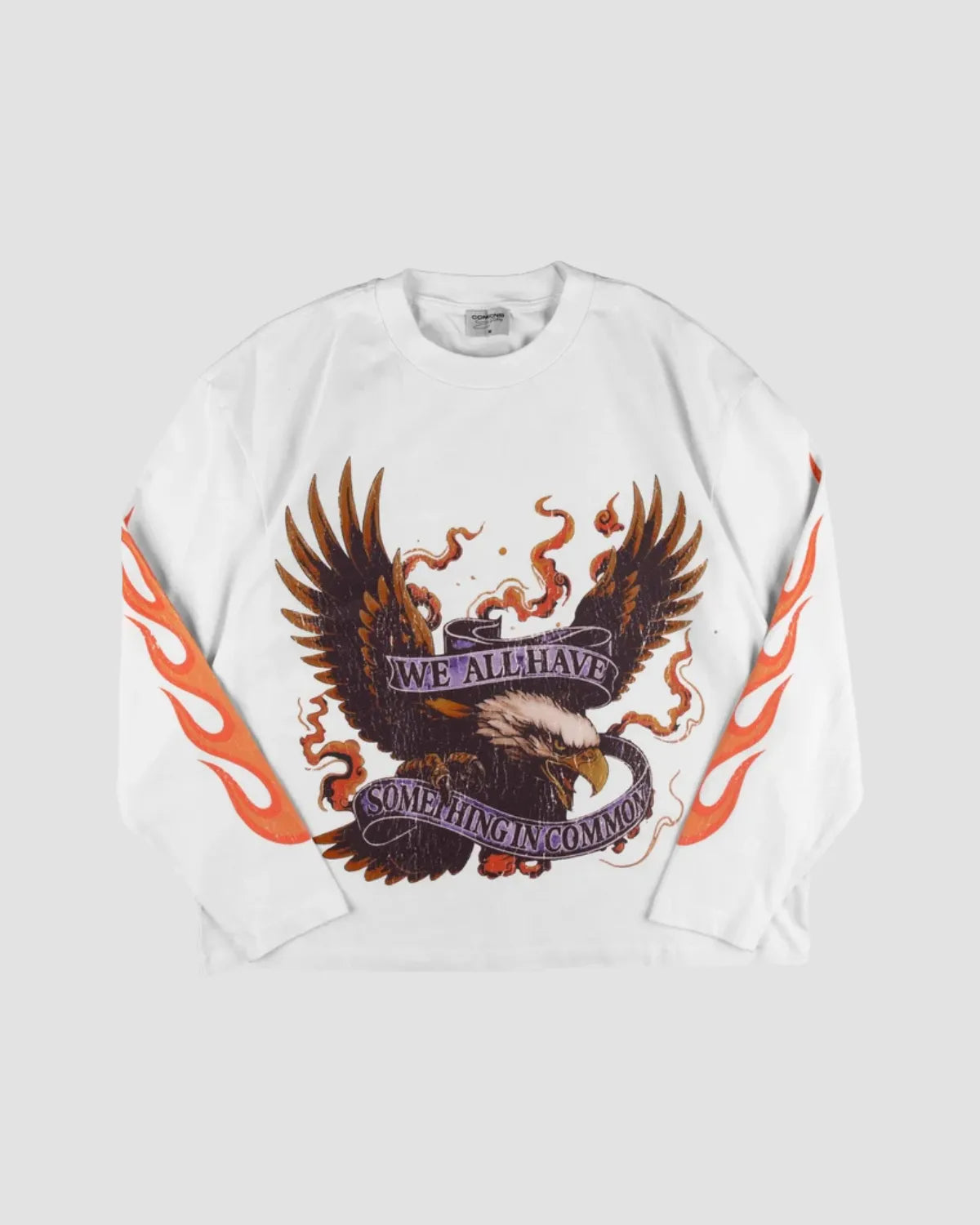 Commons Freedom Long Sleeve Teee White