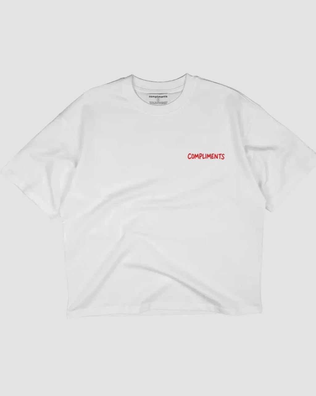 Compliments I Was Hungry Vintage Tee White