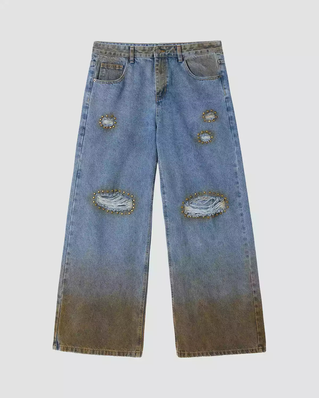 Cactus Valley Studded Rust Denim
