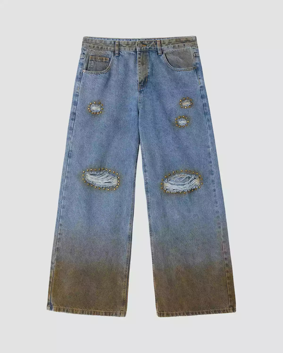 Cactus Valley Studded Rust Denim
