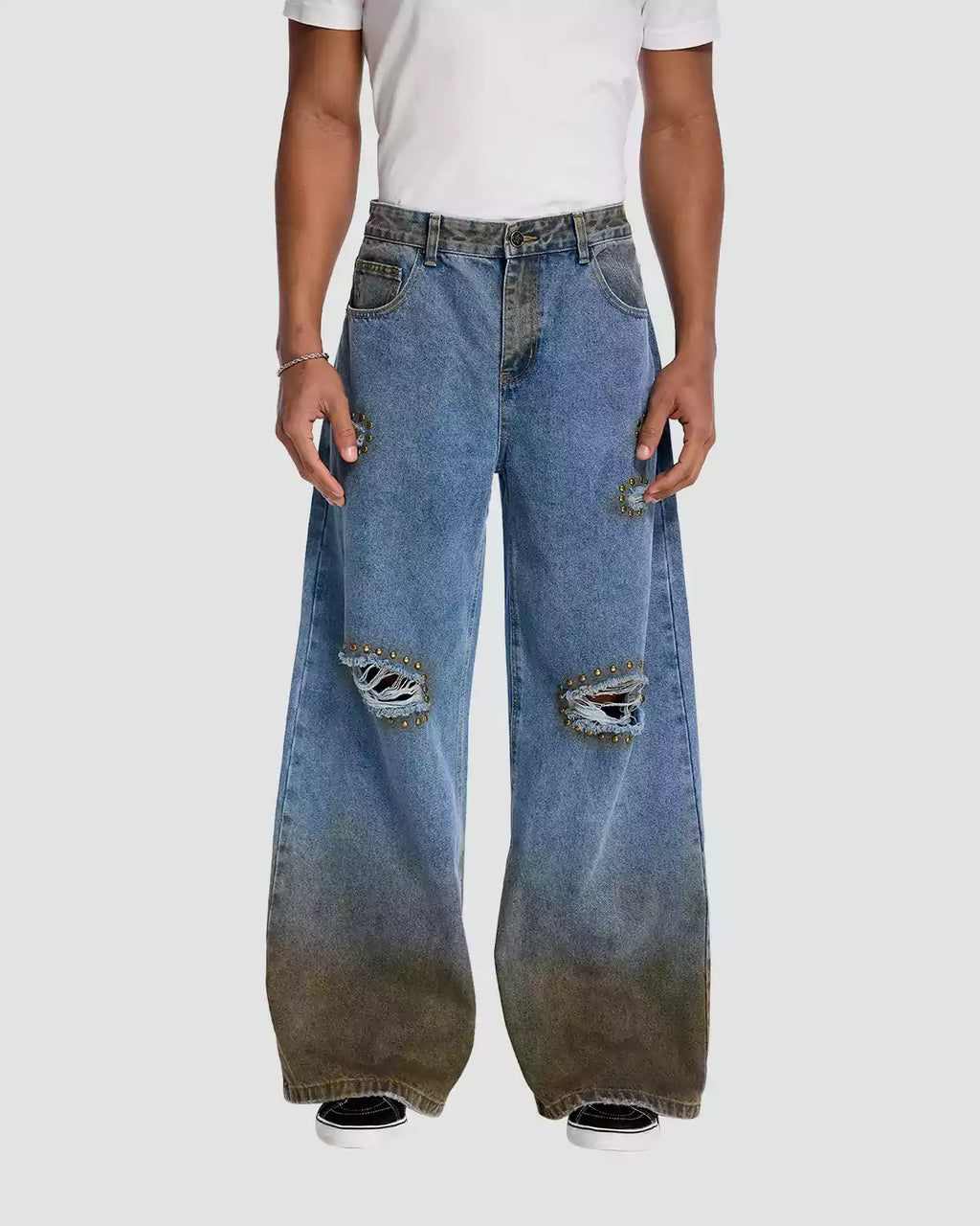 Cactus Valley Studded Rust Denim